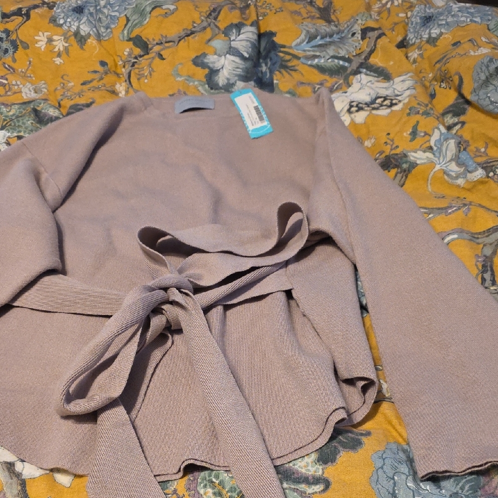 Modern Citizen Lavender Sweater with Tie